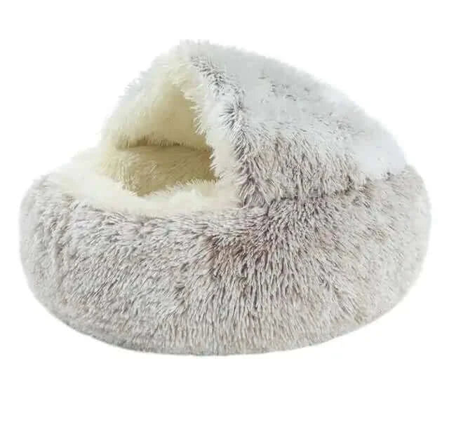  Hooded Blanket Covered Pet Bed for cats or dogs
