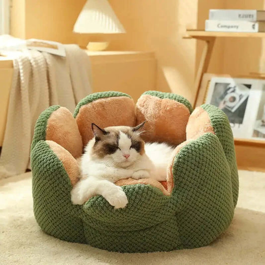 Cozy Cactus Petal Pet Bed cats